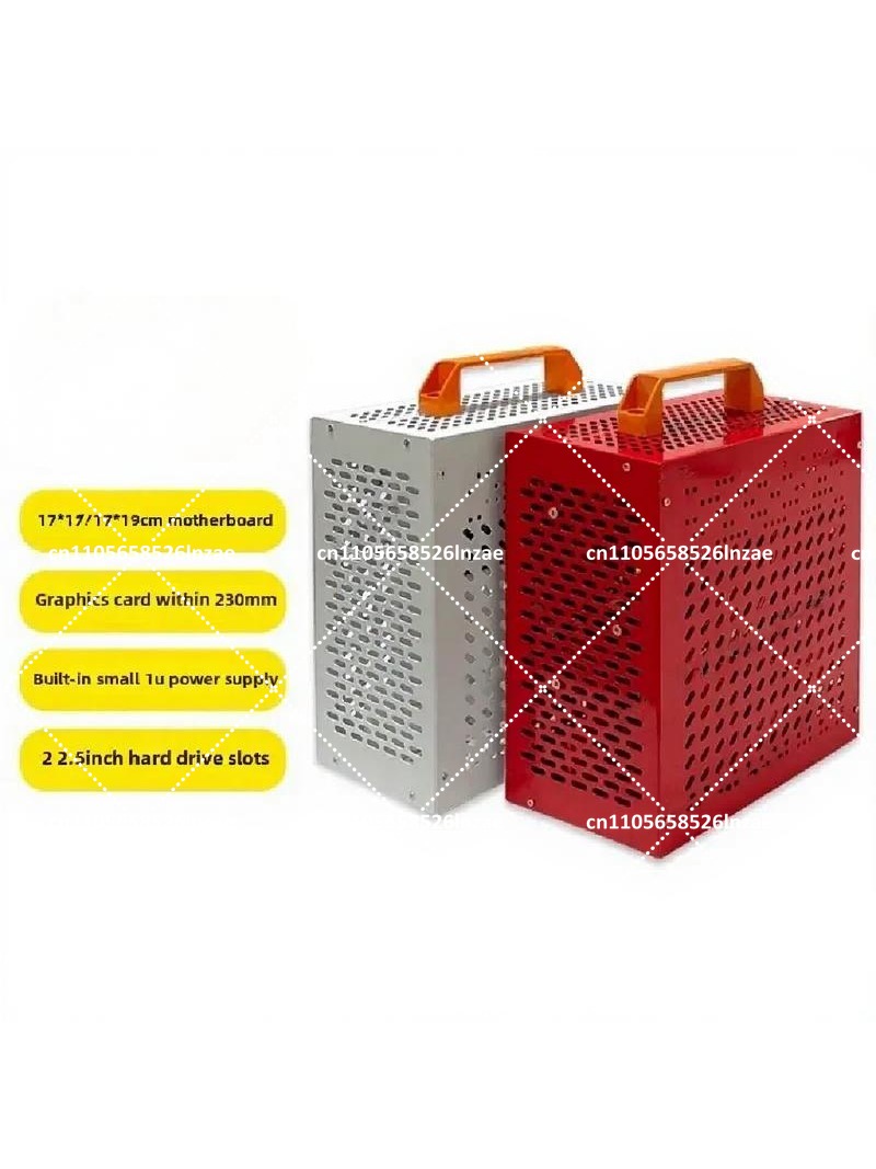 Mini Itx Case With Handle Portable - White Mini ITX PC Case 7.9L