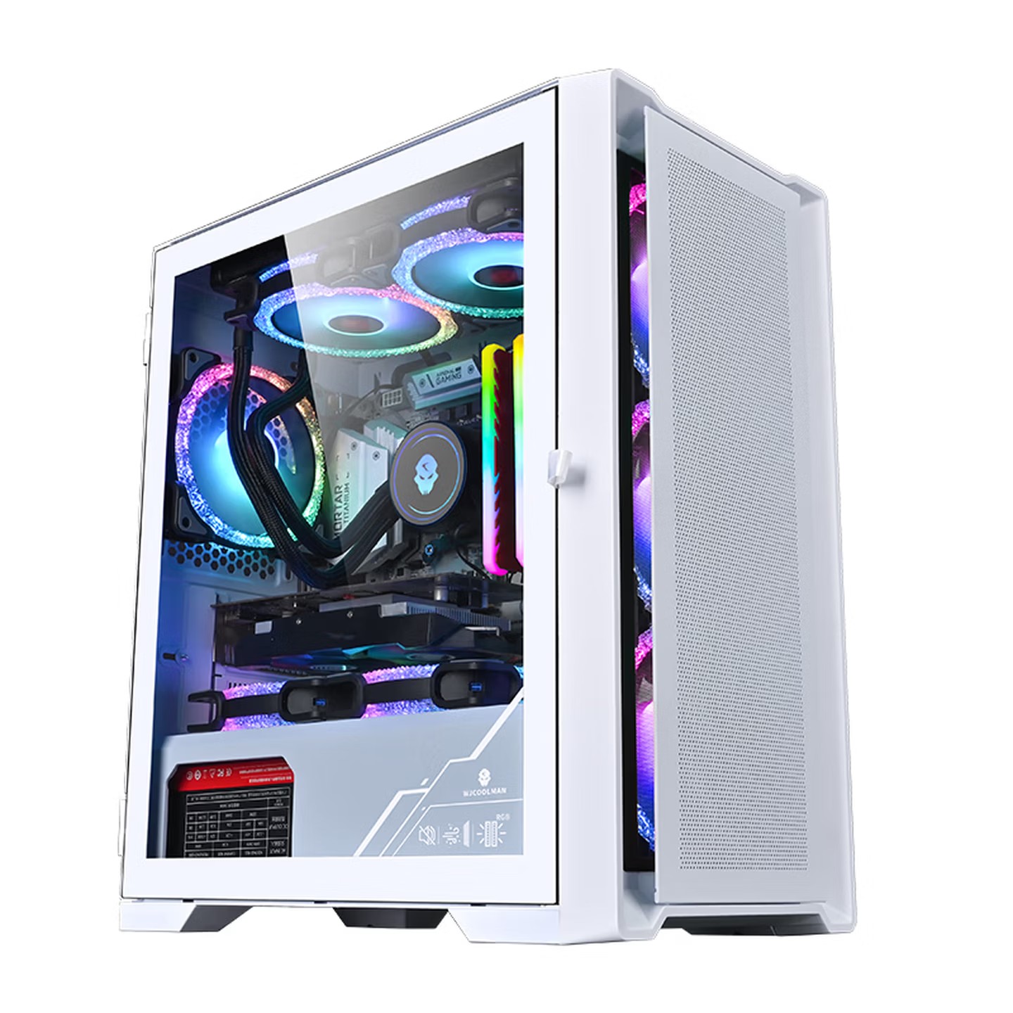 WJCOOLMAN Dust-Free Players Ga - Mini Itx Case Water Cooling Support recension och pris