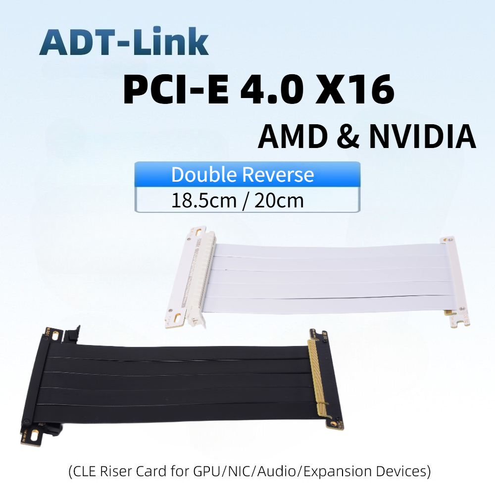 Dual Reverse PCIE Gen4.0 Riser - Itx Case Pcie Riser 4.0 recension och pris