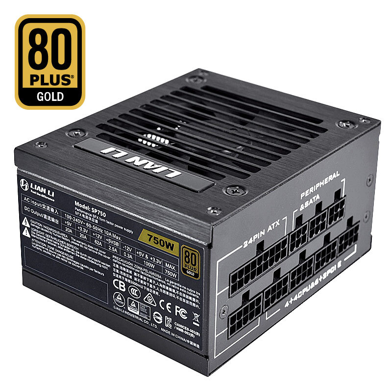 LIAN LI 750W Power Supply  ITX - Sfx Power Supply 750W Gold recension och pris