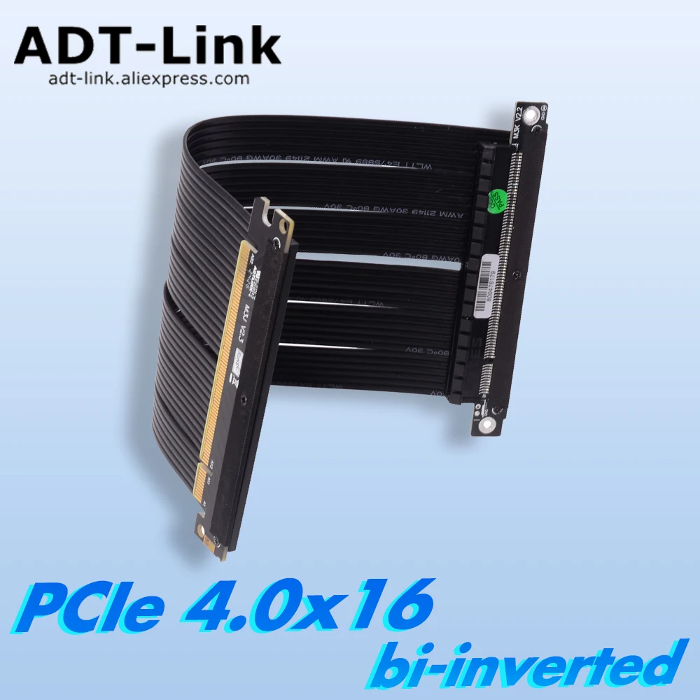 Dual Reverse PCIe 4.0 X16 Rise - Itx Case Pcie Riser 4.0 recension och pris