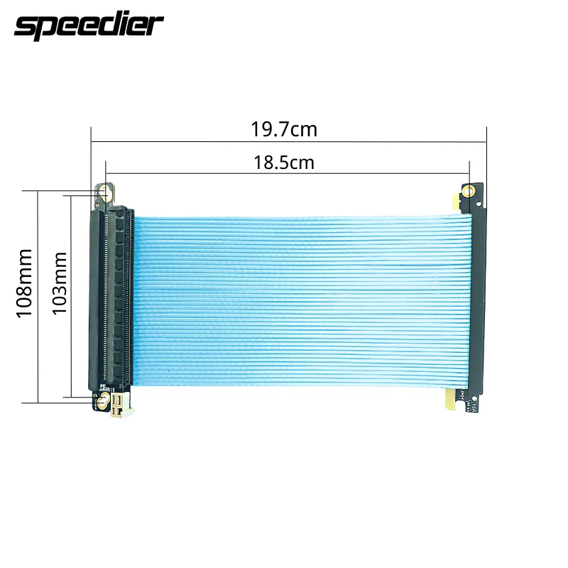 Riser PCI-E 4.0 X16 High Speed - Itx Case Pcie Riser 4.0 recension och pris