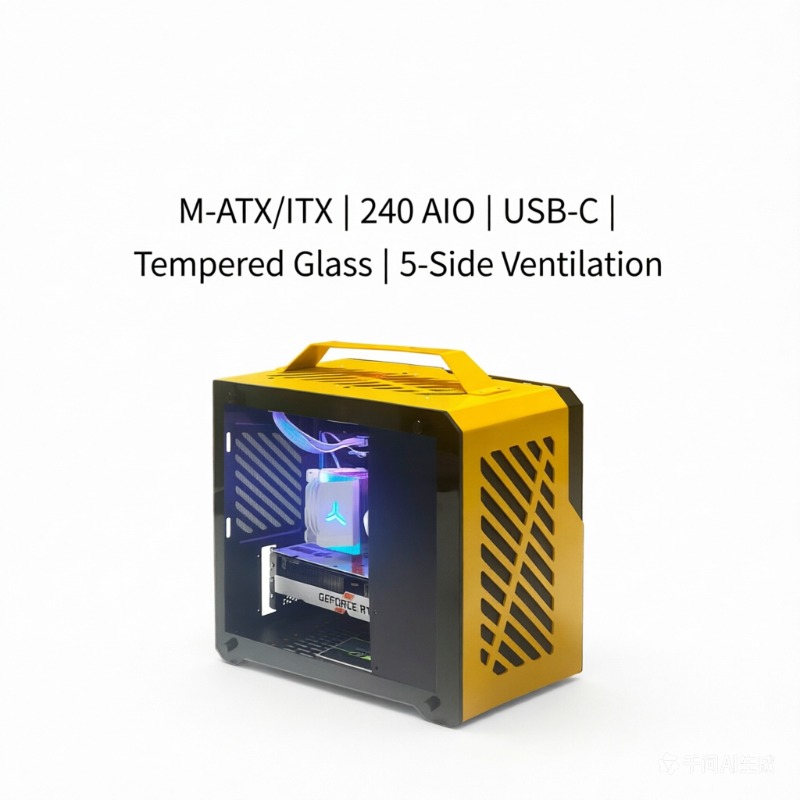 QM-Z36 Hornet Mini PC Case, Al - Mini Itx Case With Handle Portable recension och pris