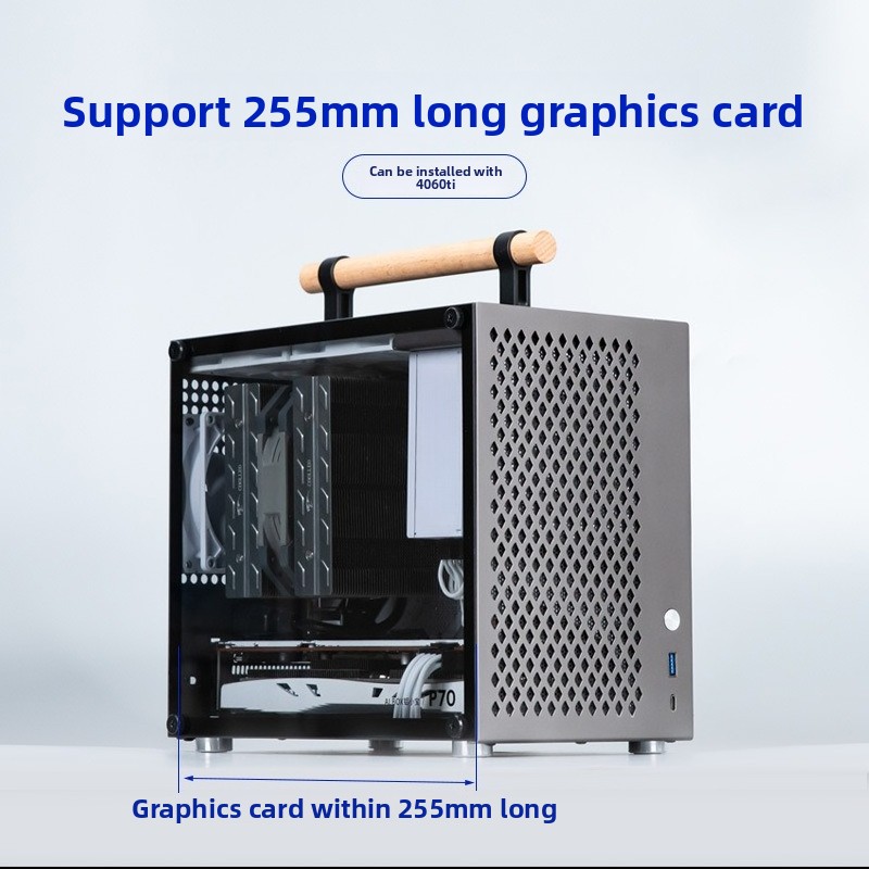 Full Aluminum ITX Case Mini Po - Mini Itx Case With Handle Portable recension och pris